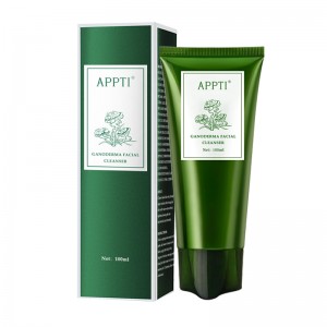 Privat etikett Anti Acne Aloe Vera Face Wash Facial Cleanser Ganoderma Essence Fash Wash